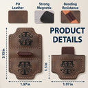 Reading, Gift For Yourself, Happy - Monogram Name Simple Keepsake - Personalized Engraved Magnetic Leather Pen Clip