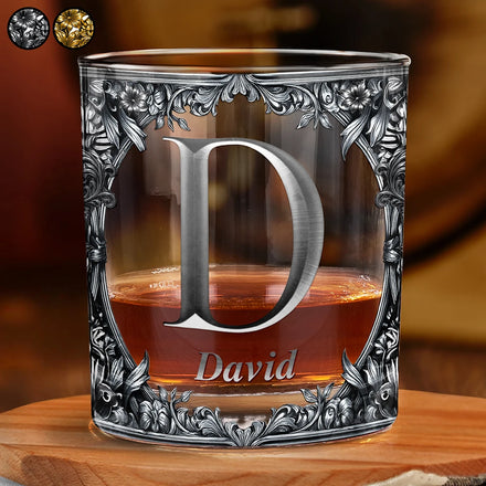 Monogram Old Fashioned Gift Whiskey Spirit - Personalized Whiskey Glass
