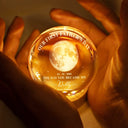 Gift For Mother,Gift For Father,New Dad,New Mom,New baby,Love - Moon Phase Our First Mother's Day Father's Day - Personalized Crystal Globe Lamp