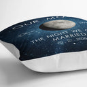 Gift For Couples,Gift For Husband,Gift For Wife,Gift For Boyfriend,Gift For Girlfriend,Parents,Gift For Mother,Gift For Father,Married ,Engaged,Love - Moon Phase The Beginning Of Our Forever - Personalized Pillow