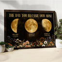 Gift For Mother, Gift For Grandma, Happy - Moon Phase The Day You Become Our Mom Mum Grandma Vintage Style - Personalized Poster