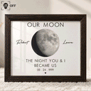 Moon Phase The Beginning Of Our Forever - Personalized LED Light Shadow Box
