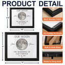 Moon Phase The Beginning Of Our Forever - Personalized LED Light Shadow Box
