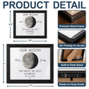 Anniversary,Romantic,Gift For Couples,Moon Phase - Moon Phase The Beginning Of Our Forever - Personalized LED Light Shadow Box