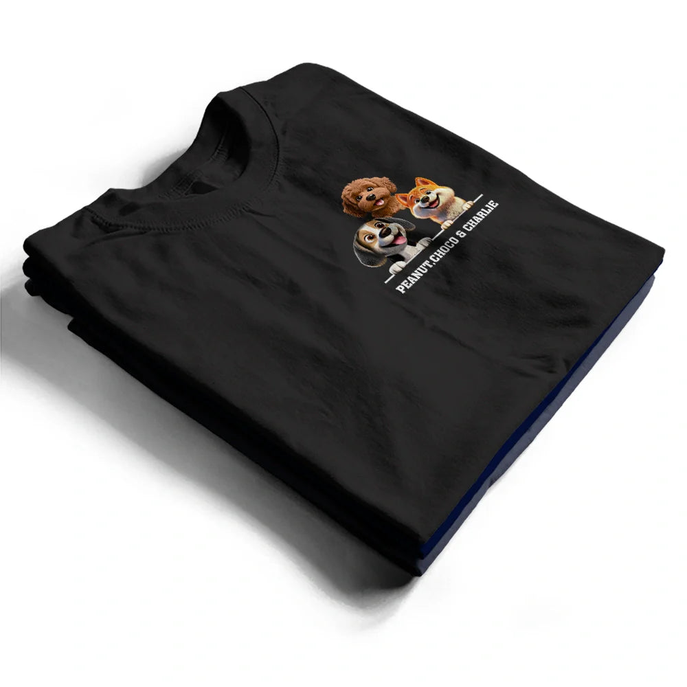 Dog Mom,Dog Dad,Dog Lovers - More Colors Dog Mom Dog Dad 3D Effect - Personalized T Shirt
