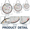 Gift For Sisters,Gift For Bestie,Love - Mosaic Art Sister Are Like Flowers - Personalized Stained Glass Window Hanging Suncatcher