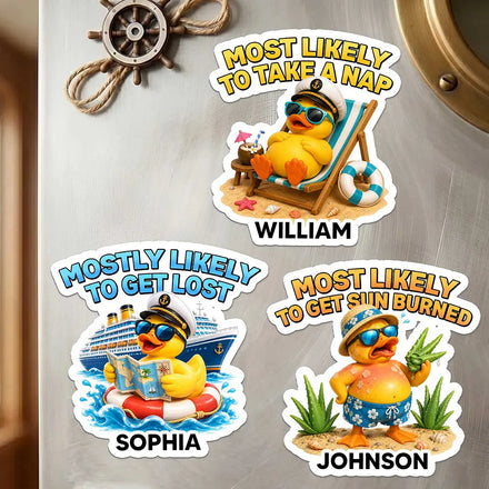 Most Likely To Get Sun Burned - Personalized Magnet