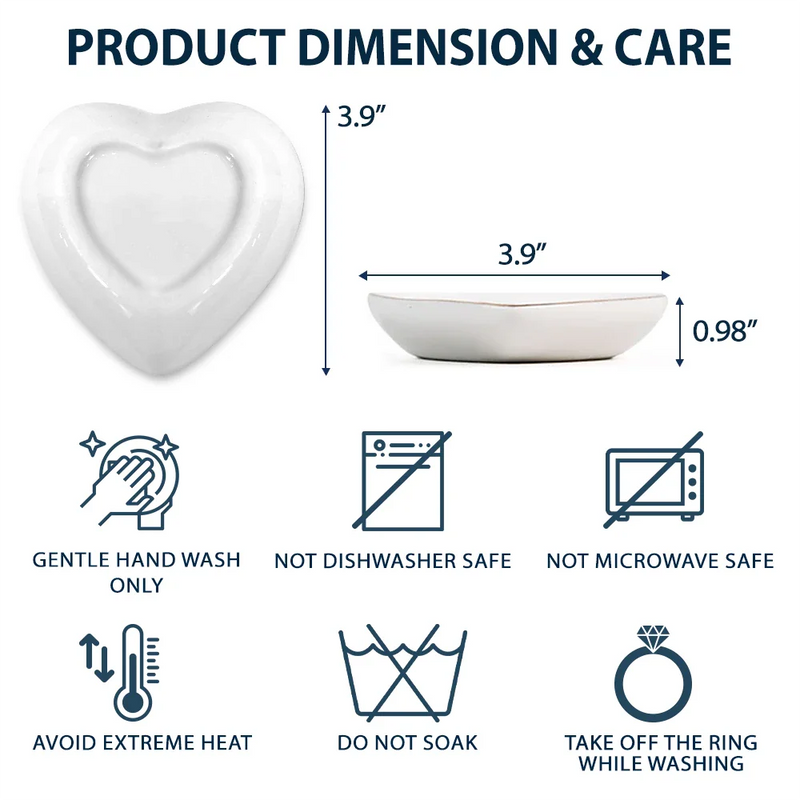 Mother And Daughter A Bond That Can't Be Broken - Personalized Heart Ring Dish