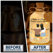 Gift For Mother, Gift For Daughter, Mom - Daughters (Adult), Love - Mother And Daughter A Bond That Can't Be Broken - Personalized Short Bottle Light