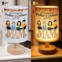 Happy,Gift For Grandma,Gift For Mother,Gift For Women,Mom - Children,Gift For Wife - Mother And Daughters From The Start - Personalized Fabric Lamp
