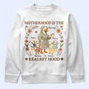 Motherhood Is The Realest Hood - Personalized T Shirt