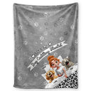 Gift For Yourself,Gift For Women,Gift For Men,Pet Mom,Pet Lovers,Pet Dad,Dog Lovers,Dog Mom,Dog Dad - My Dog Cuddling Blanket Corner - Personalized Fleece Blanket, Sherpa Blanket