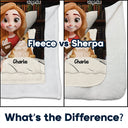 Cat Mom, Reading, Dog Mom, Gift For Yourself, Happy - My Book Reading & Cat Cuddling Blanket 3D Effect - Personalized Fleece Blanket, Sherpa Blanket
