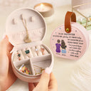 Gift For Daughter, Gift For Women, Happy, Gift For Grandkids - My Daughter Granddaughter Forever - Personalized Jewelry Box With Handle