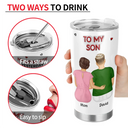 Mom - Daughters (Adult), Mom - Daughters (Young), Mom - Sons, Love, Top Market - My Daughter Son Forever 3D Inflated Effect - Personalized Tumbler