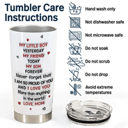 Mom - Daughters (Adult), Mom - Daughters (Young), Mom - Sons, Love, Top Market - My Daughter Son Forever 3D Inflated Effect - Personalized Tumbler