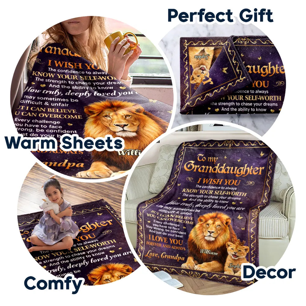 Top Market,Gift For Daughter,Gift For Son,Gift For Grandkids,Gift For Women,Gift For Men,Love - My Daughter Son Just Do Your Best - Personalized Fleece Blanket, Sherpa Blanket