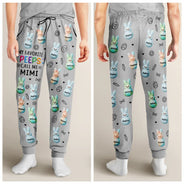 Easter,Gift For Mother,Gift For Grandma,Happy - My Favorite Peeps Call Me Grandma - Personalized Pajama Pants