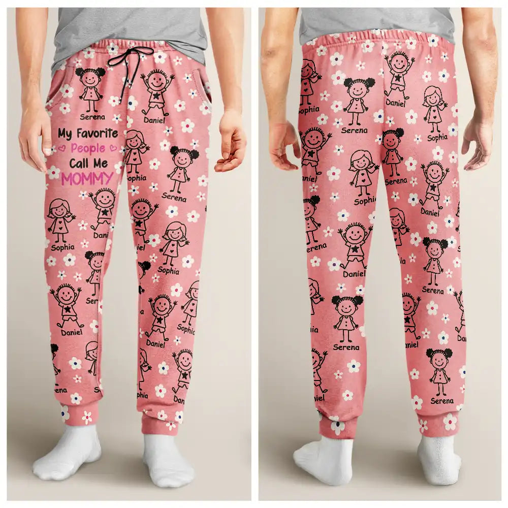 Gift For Grandma,Gift For Mother,Happy - My Favorite People Call Me Nana - Personalized Pajama Pants