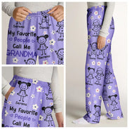 Gift For Grandma,Gift For Mother,Happy - My Favorite People Call Me Nana - Personalized Pajama Pants