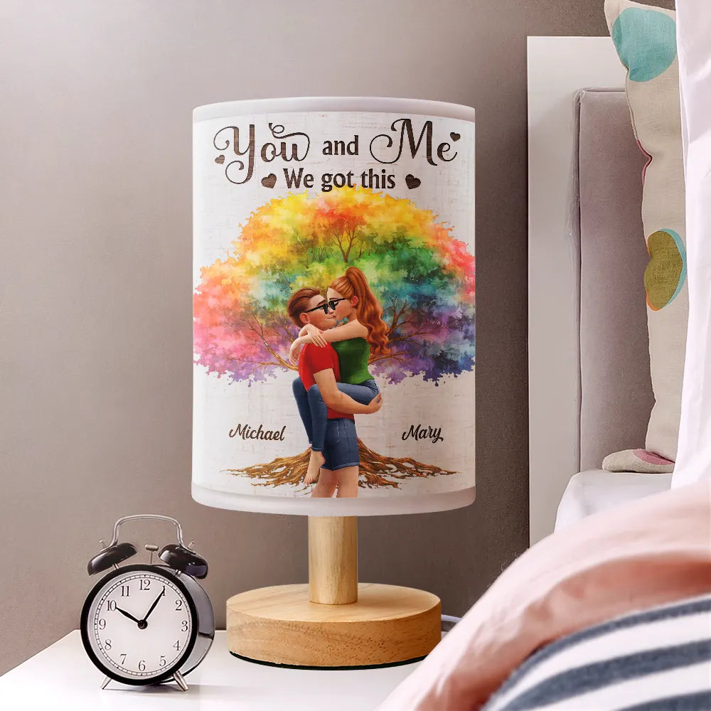 Gift For Couples,Gift For Husband,Gift For Wife,Gift For Boyfriend,Gift For Girlfriend,Love - My Favorite Place In All The World - Personalized Fabric Lamp