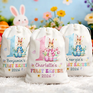 Easter,New baby,Dad - Sons,Gift For Son,Mom - Sons,Gift For Daughter,Dad - Daughters (Young),Mom - Daughters (Young),Gift For Kids,Gift For Grandkids,Happy - My First Easter - Personalized Favor Bag