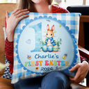 Easter,New baby,Dad,Sons,Gift For Son,Mom,Gift For Daughter,Daughters (Young),Daughters (Young),Gift For Kids,Gift For Grandkids,Happy - My First Easter - Personalized Pillow