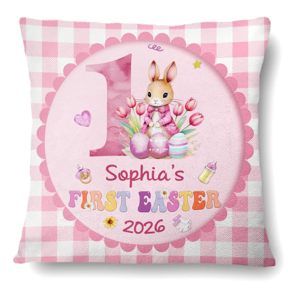 My First Easter - Personalized Pillow