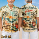 Top Market,Humorous,Gift For Yourself,Summer,Retirement,Custom Text - My Give A Damn Is Broken - Personalized Hawaiian Shirt