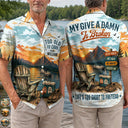 Top Market,Humorous,Gift For Yourself,Summer,Retirement,Custom Text - My Give A Damn Is Broken - Personalized Hawaiian Shirt