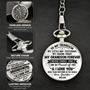 Gift For Son,Gift For Men,Happy - My Son Grandson Forever - Personalized Pocket Watch