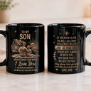 Gift For Son,Gift For Children,Inspirational,Vector - My Son Grandson Keep Moving Forward Just Do Your Best - Personalized Black Mug