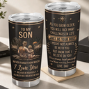 Gift For Son,Gift For Children,Inspirational,Vector - My Son Grandson Keep Moving Forward Just Do Your Best - Personalized Tumbler