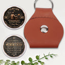 Top Market, Gift For Son, Gift For Children, Sentimental, Icon - My Son Grandson Keep Moving Forward Son - Personalized Leather Pocket Hug