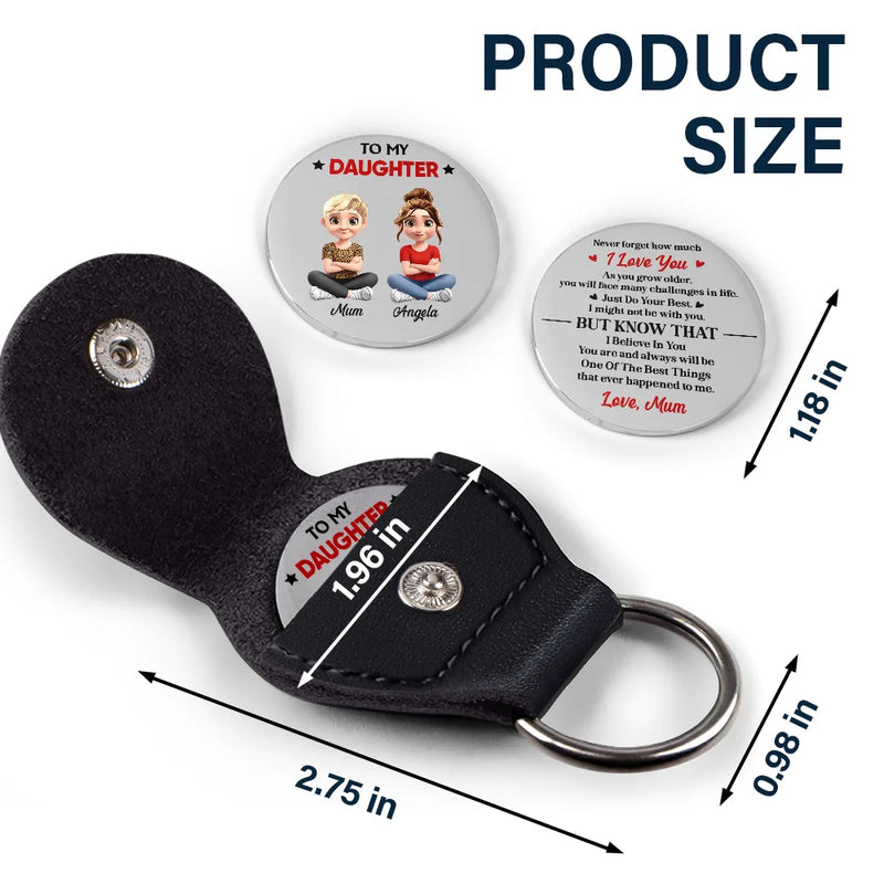 Top Market, Gift For Son, Gift For Daughter, Gift For Grandkids, Gift For Men, Gift For Women - My Son Just Do Your Best - Personalized Leather Pocket Hug