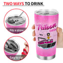 Boating Pontoon Queen - Traveling, Cruising Gift For Pontooning Lovers, Lake Lovers, Travelers, Women - Personalized Custom Tumbler
