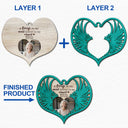 Custom Photo Angel Wings - Christmas Keepsake, Family Memorial Gift - Personalized 2-Layered Wooden Ornament