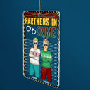 Partners In Crime BFF Best Friends - Christmas Gift For Besties, Siblings, Sisters, Brothers - Personalized Custom Shaped Acrylic Ornament