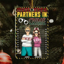 Partners In Crime BFF Best Friends - Christmas Gift For Besties, Siblings, Sisters, Brothers - Personalized Custom Shaped Acrylic Ornament