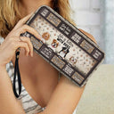 Life Is Better With Dogs - Gift For Dog Lovers, Dog Mom - Personalized Leather Long Wallet