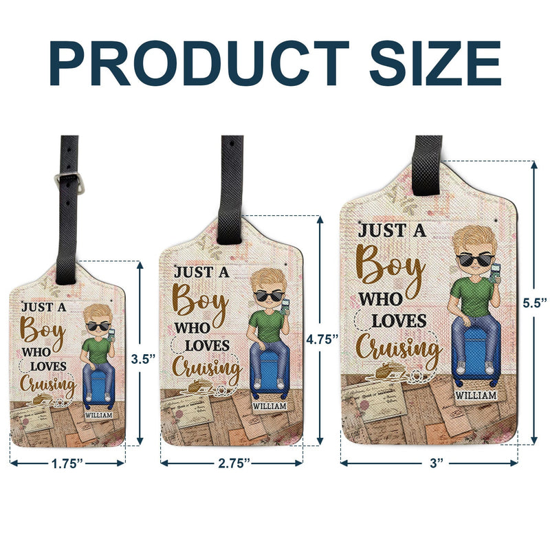 Just A Girl Who Loves Traveling - Gift For Travel Lovers - Personalized Luggage Tag