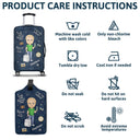 Travel Is My Therapy - Gift For Travelers, Travelling Lovers, Him, Her - Personalized Combo Luggage Cover And Luggage Tag