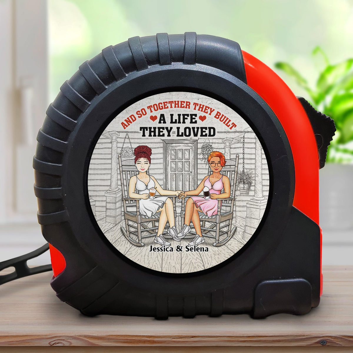 I Love Building A Life With You - Gift For Couples, Husband, Boyfriend - Personalized Tape Measure