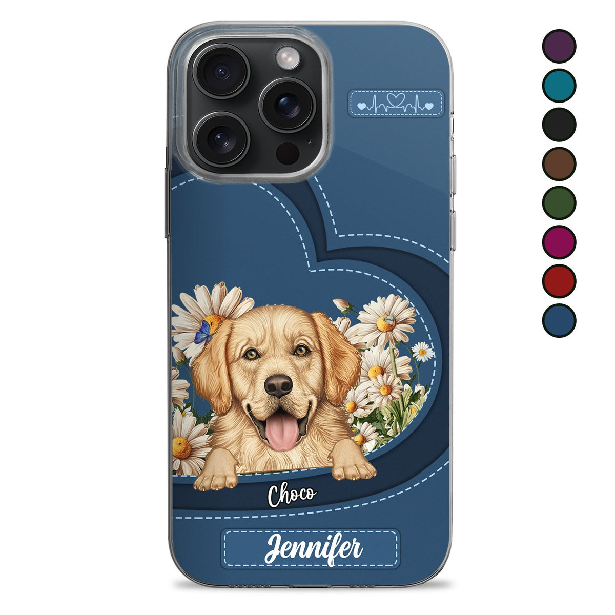 Love Daisy Dogs Cats - Gift For Pet Lovers, Dog Lovers, Cat Lovers - Personalized Clear Phone Case