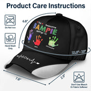 This Awesome Grandpa Dad Belongs To - Personalized Classic Cap