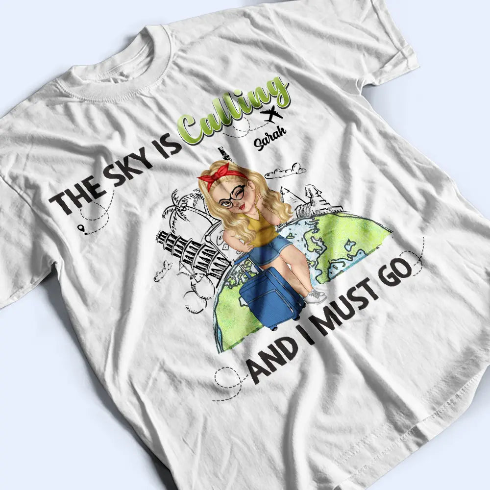 Travel Queen It's On My List - Personalized T Shirt