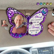 Custom Photo I'm Always With You Memorial - Personalized Custom Shaped Car Visor Clip