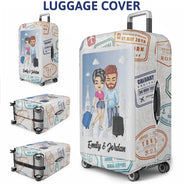 Couple You Are My Greatest Adventure - Personalized Luggage Cover