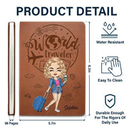 World Traveler - Personalized Leather Journal