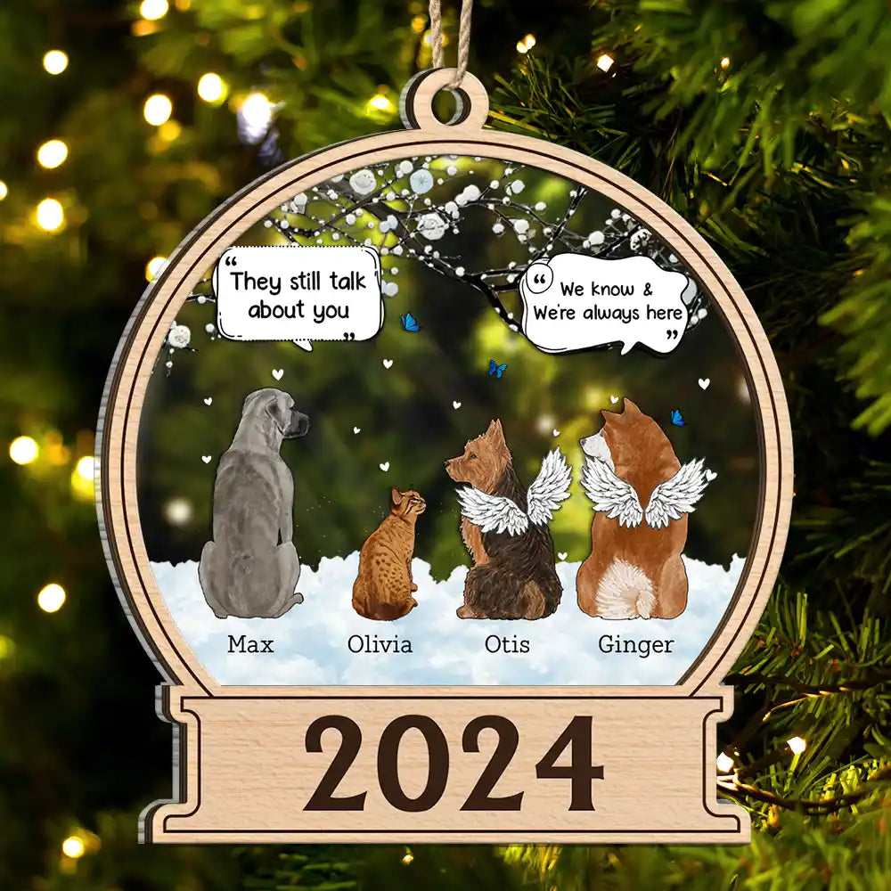 They Still Talk About You Memorial - Personalized 2-Layered Mix Ornament